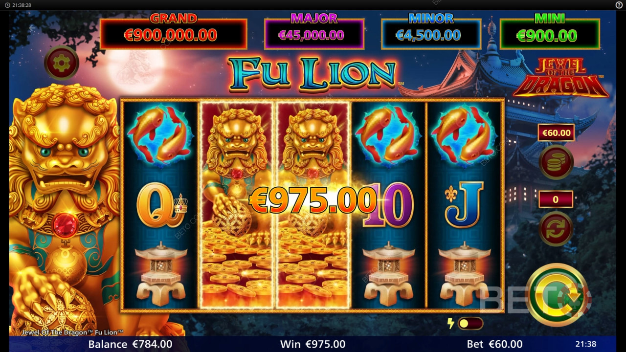 Ejderha Fu Aslanının Mücevheri BETO Slots tarafından incelendi