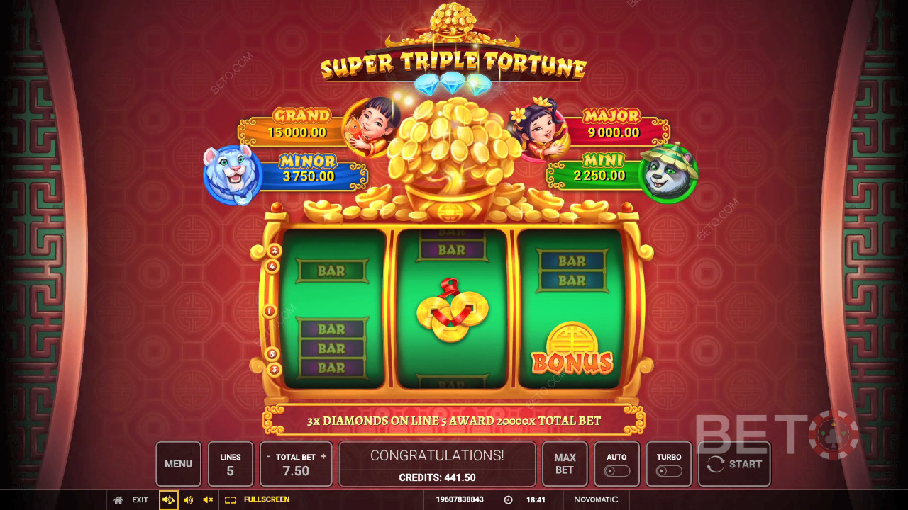 BETO Slots tarafından Super Triple Fortune İncelemesi