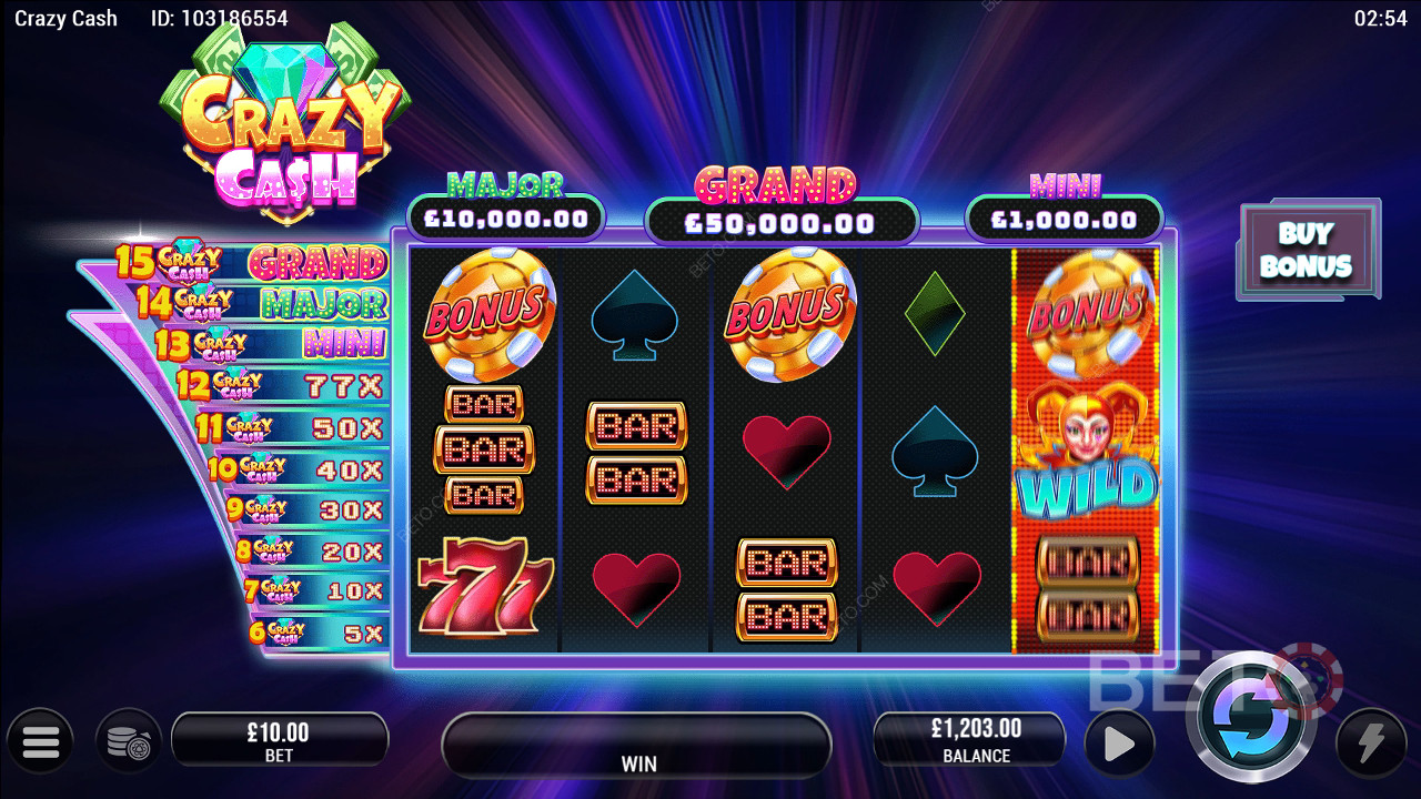 BETO Slots tarafından Crazy Cash İncelemesi