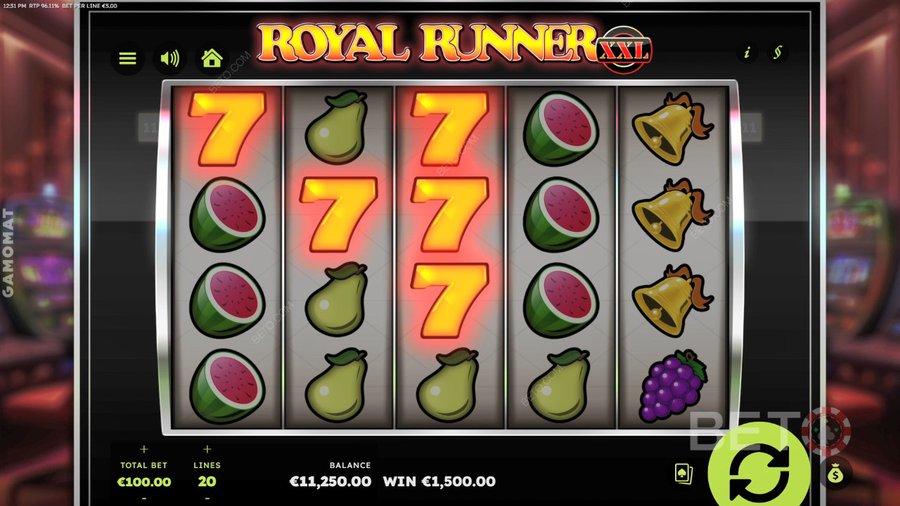BETO Slots tarafından Royal Runner XXL İncelemesi