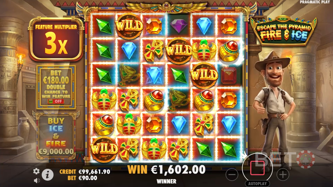 Escape the Pyramid Fire & Ice BETO Slots tarafından incelendi