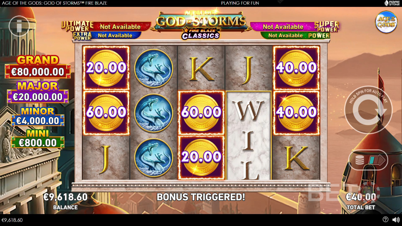 Age of the Gods: God of Storms Fire Blaze BETO Slots İncelemesi
