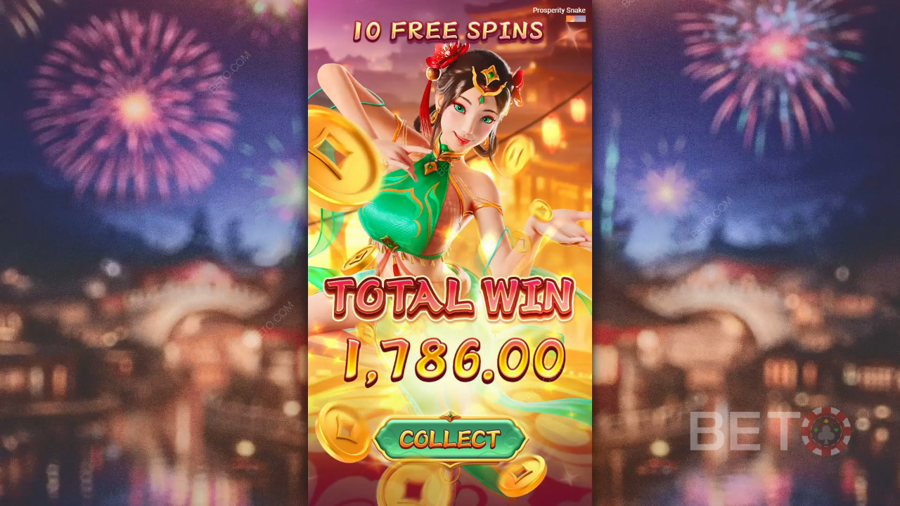 Prosperity Snake Slot oyununda bahsinizin 5.000 katını kazanın!
