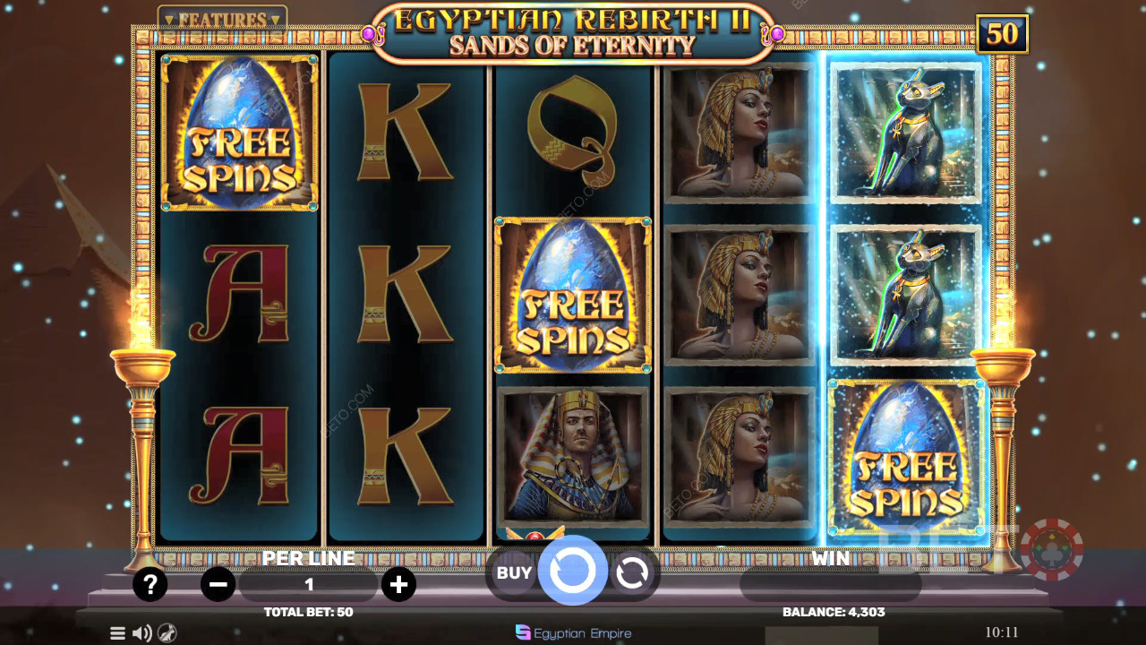 Egyptian Rebirth 2 - Sands of Eternity İncelemesi by BETO Slots