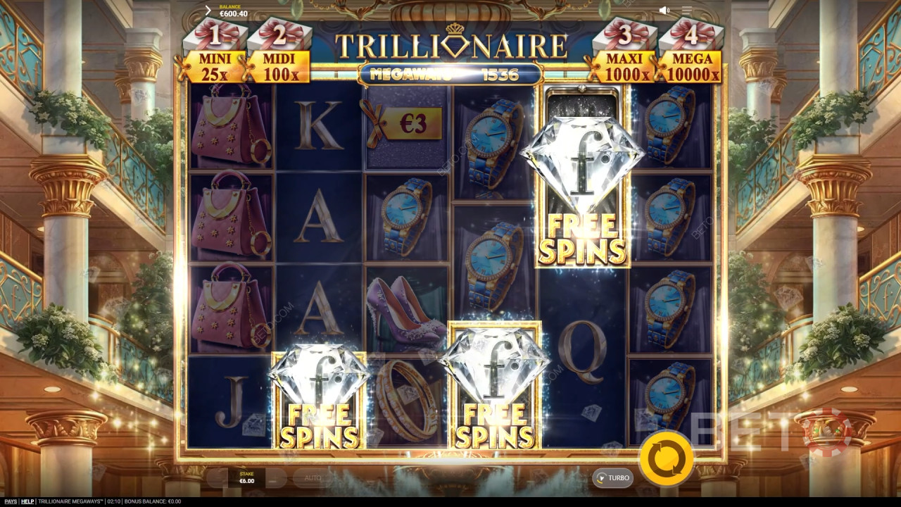 BETO Slots tarafından Trillionaire Megaways İncelemesi