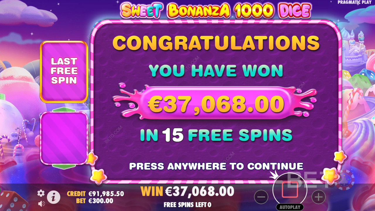 Sweet Bonanza 1000 Dice Online Slot oyununda bahsinizin 25.000 katını kazanın!