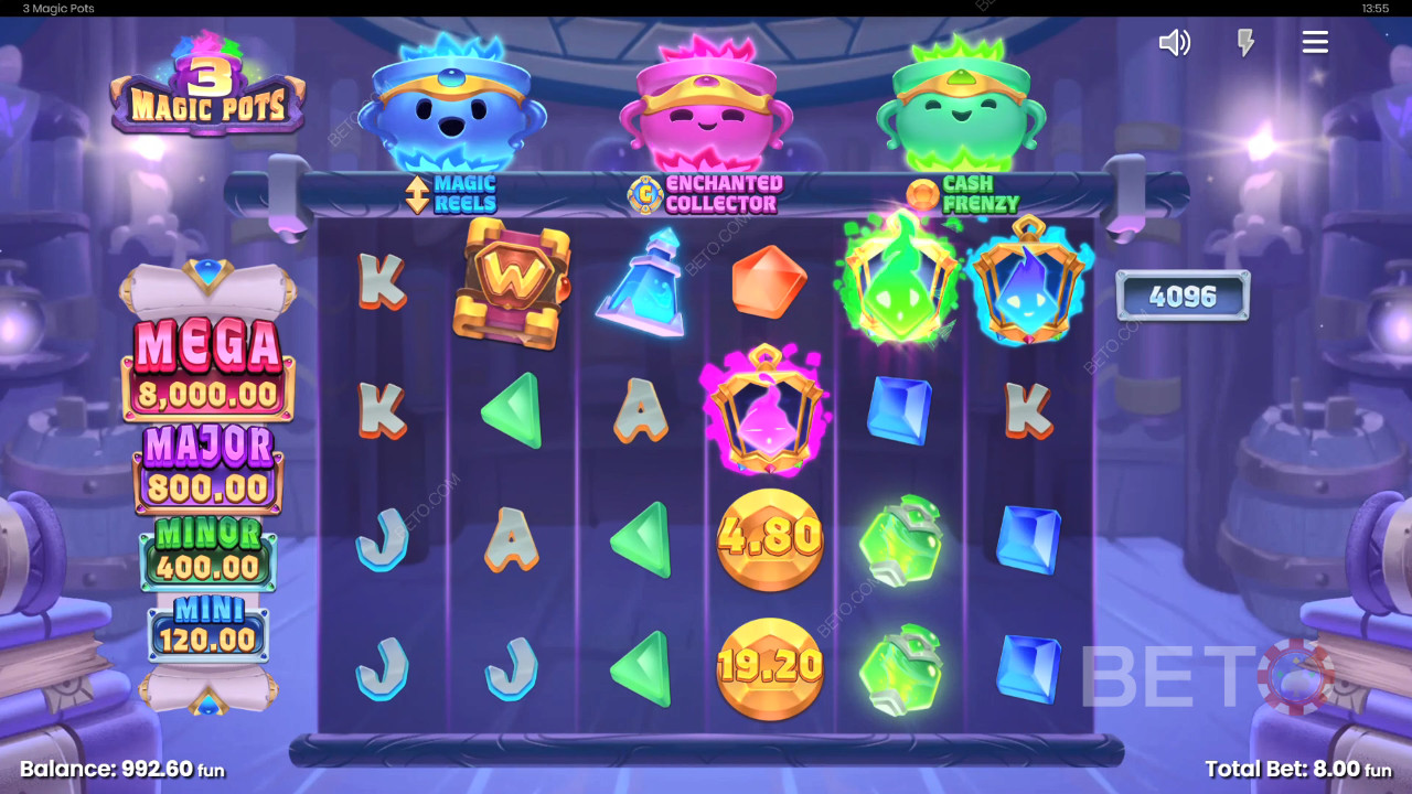 3 Magic Pots BETO Slots tarafından incelendi