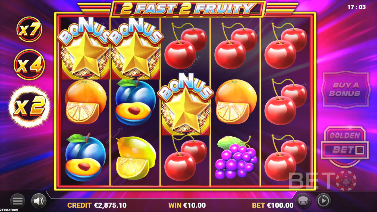 BETO Slots tarafından 2 Fast 2 Fruity İncelemesi