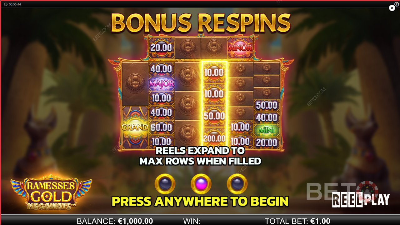 Ramesses Gold Megaways