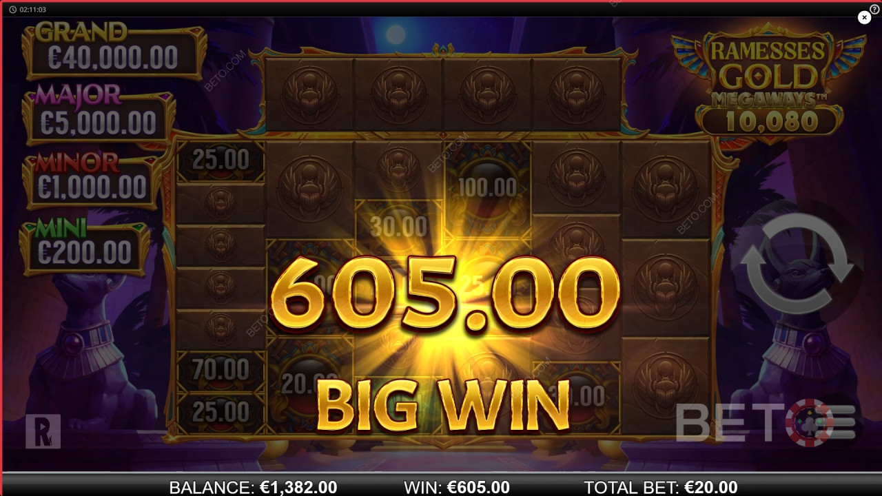 BETO Slots tarafından Ramesses Gold Megaways İncelemesi