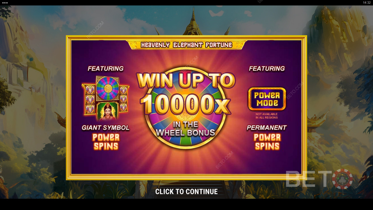 Heavenly Elephant Fortune Online Slot oyununda bahsinizin 10.000 katını kazanın!