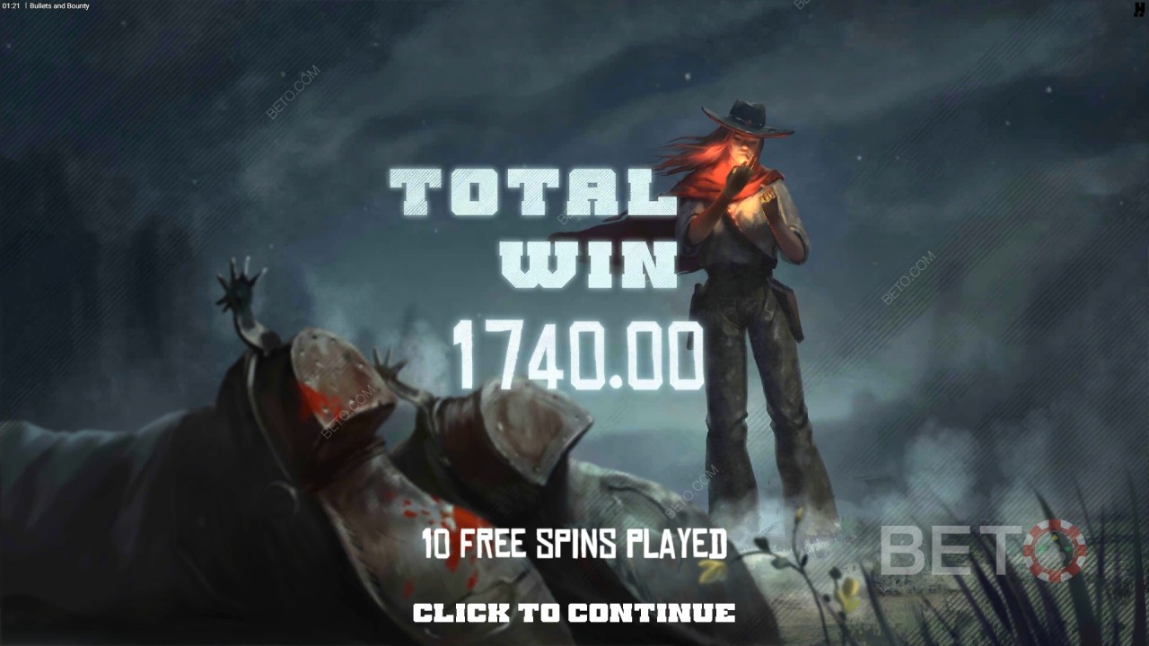 Bullets and Bounty Slot oyununda bahsinizin 20.000 katını kazanın!