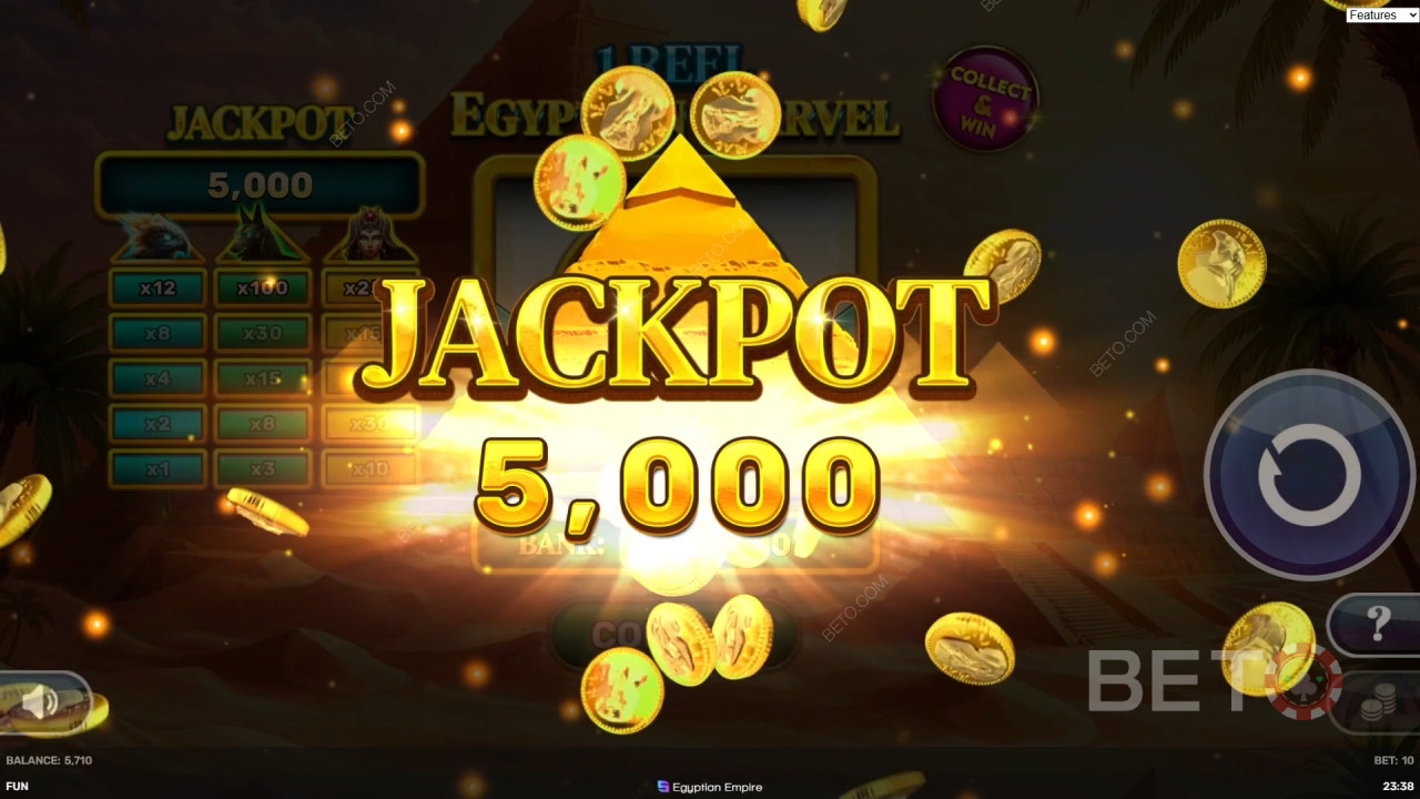 1 Reel - Egyptian Marvel BETO Slots tarafından yapılan inceleme