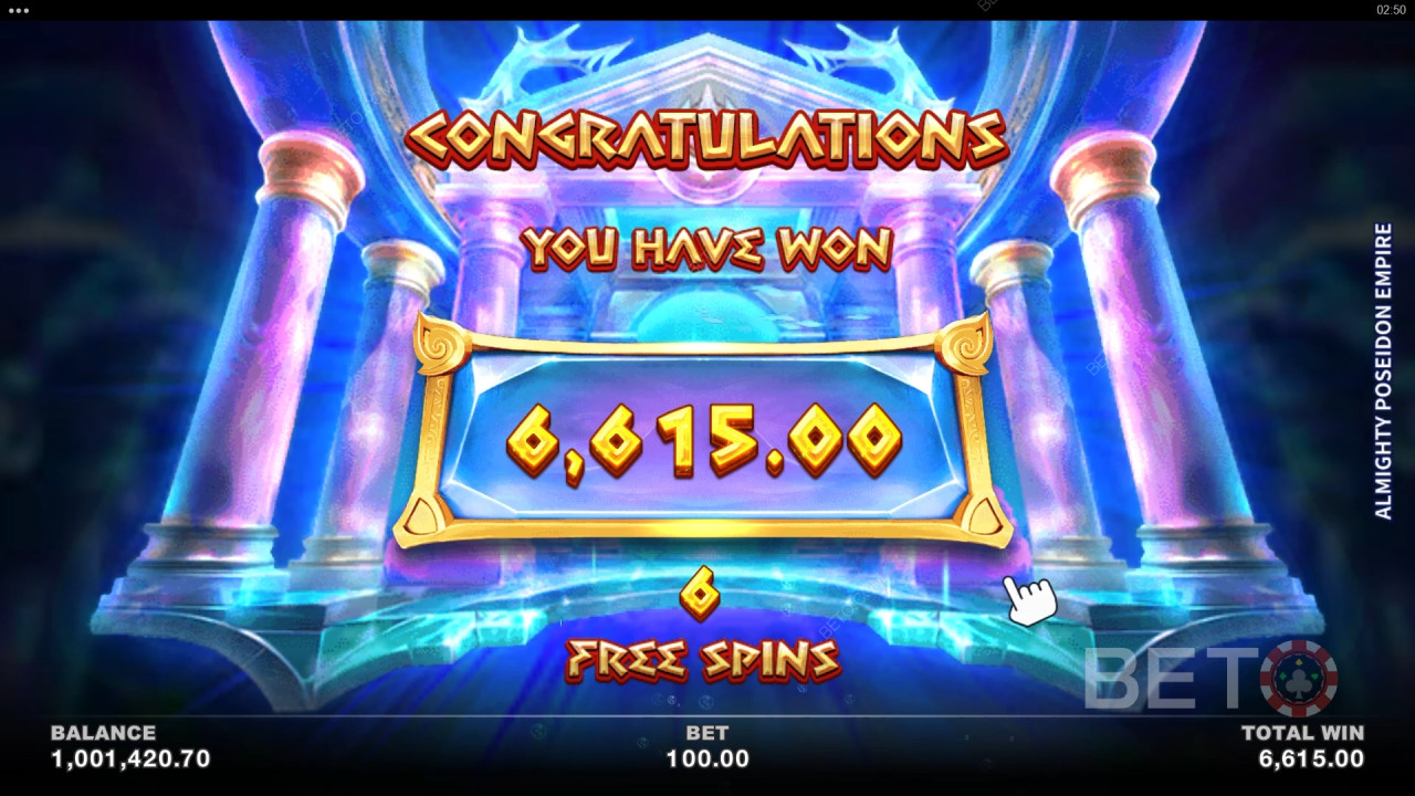 Yüce Poseidon Empire Online Slot oyununda bahsinizin 2.500 katını kazanın!