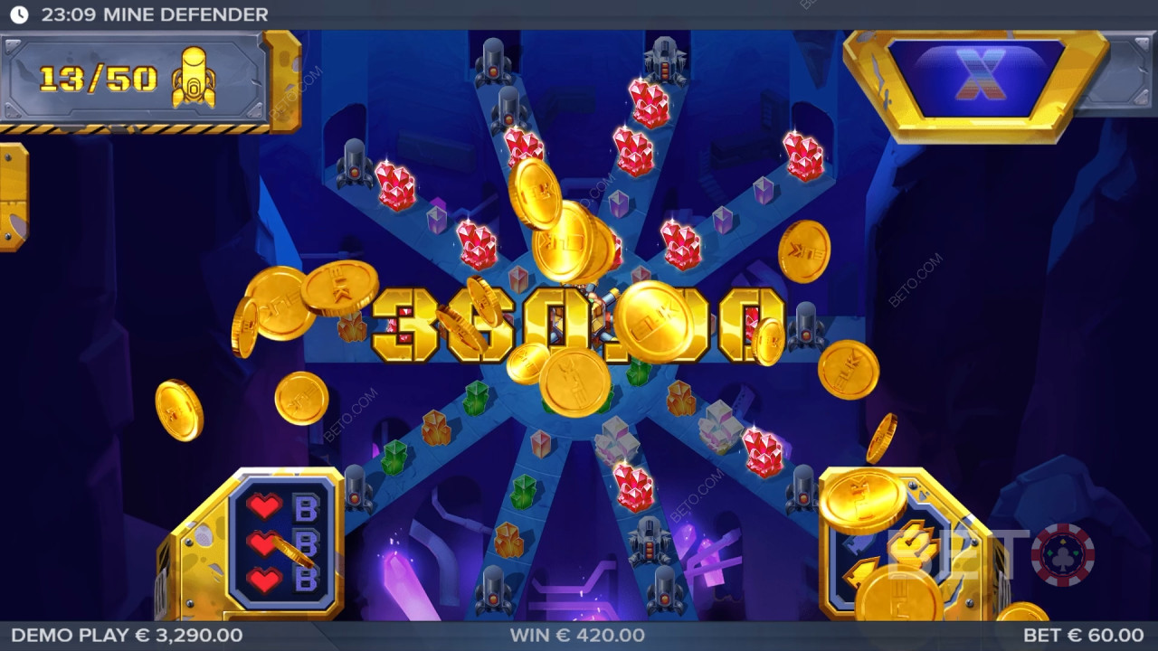 BETO Slots tarafından Mine Defender İncelemesi