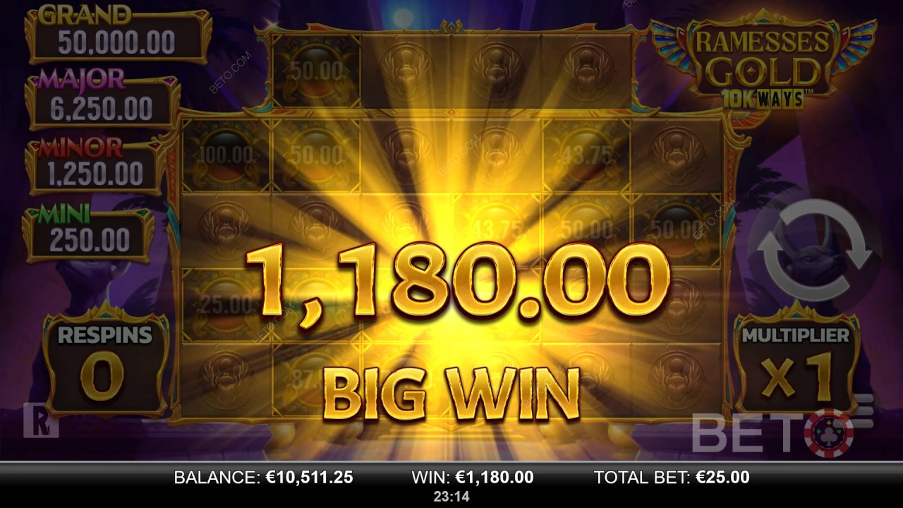 BETO Slots tarafından Ramesses Gold 10K Ways İncelemesi