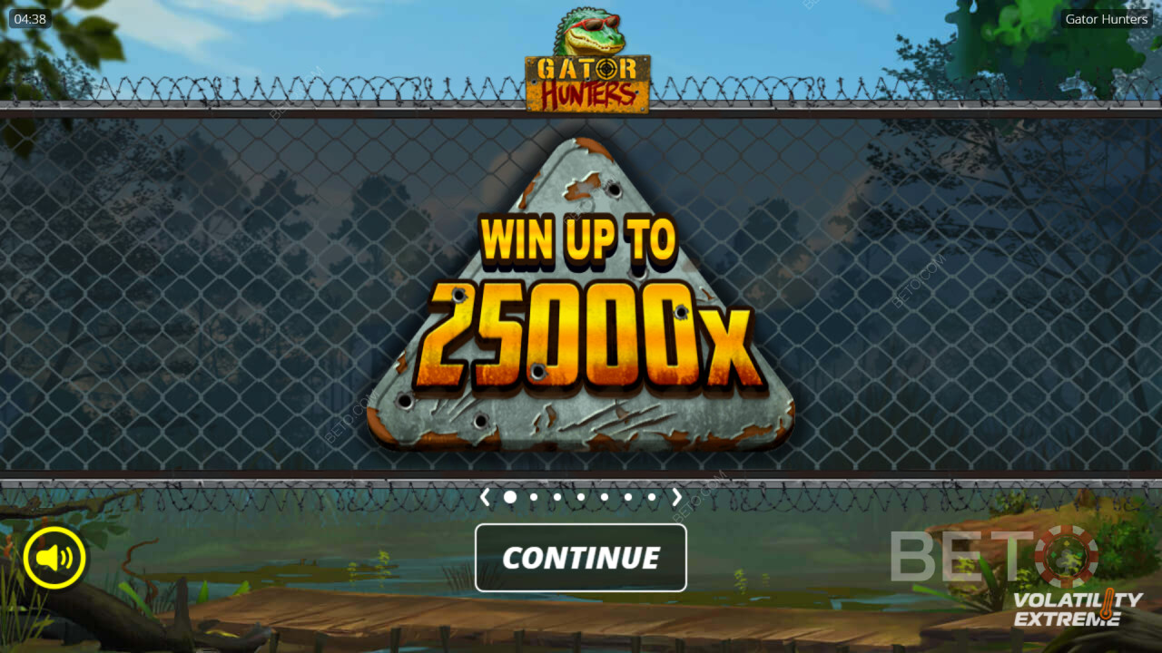 Gator Hunters Slotunda bahis tutarınızın 25.000 katını kazanın!