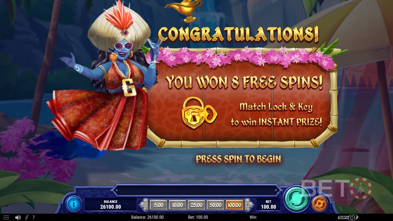 1001 Mystery Genie Fortunes Slot oyununda bahsinizin 1,234 katını kazanın!