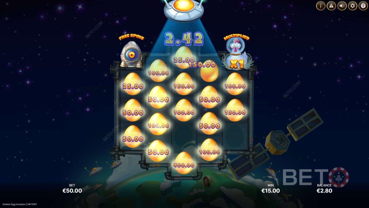 Golden Egg Invaders BETO Slots tarafından incelendi