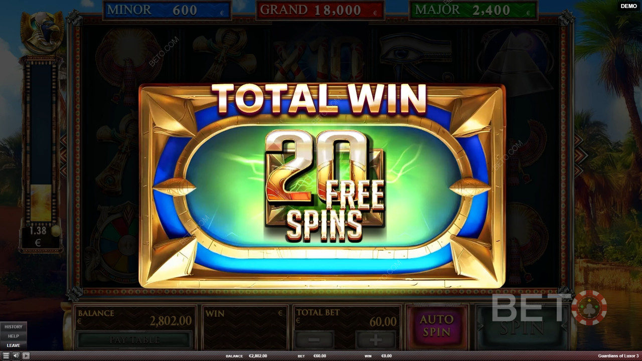 Guardians of Luxor 3 slotunda bahis tutarınızın 2.000 katını kazanın!