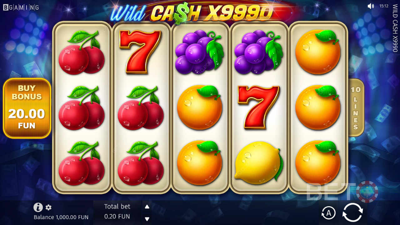 Bonus Oyunu satın almak için Bonus Satın Al düğmesine tıklayın