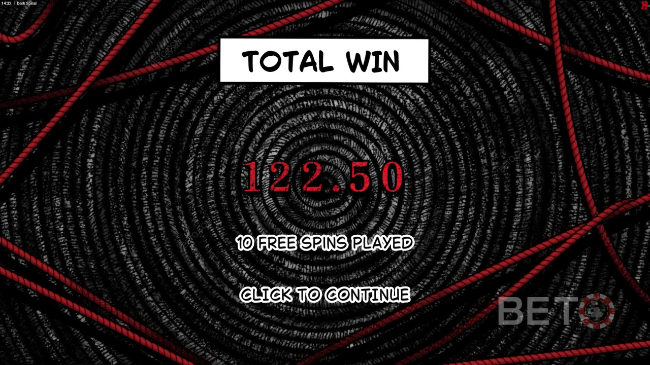 Dark Spiral Slot oyununda bahsinizin 10.000 katını kazanın!