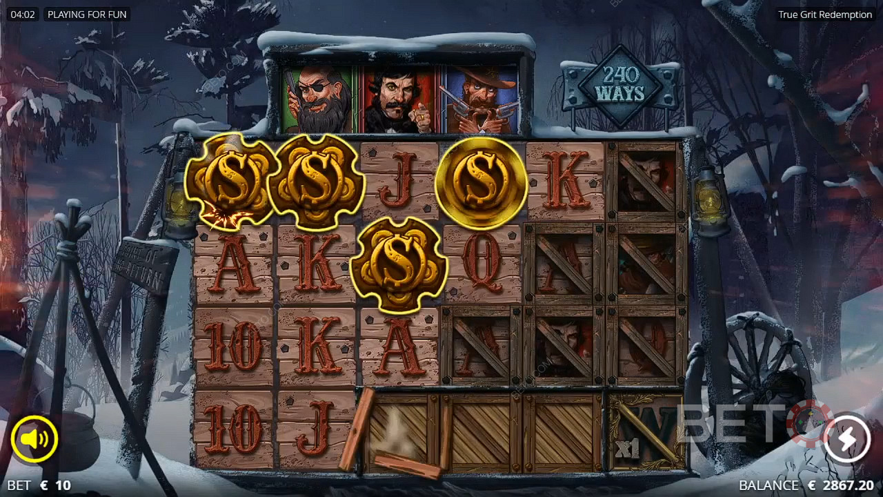 4 Scatter Dead Spins bonus turunu tetikleyecektir