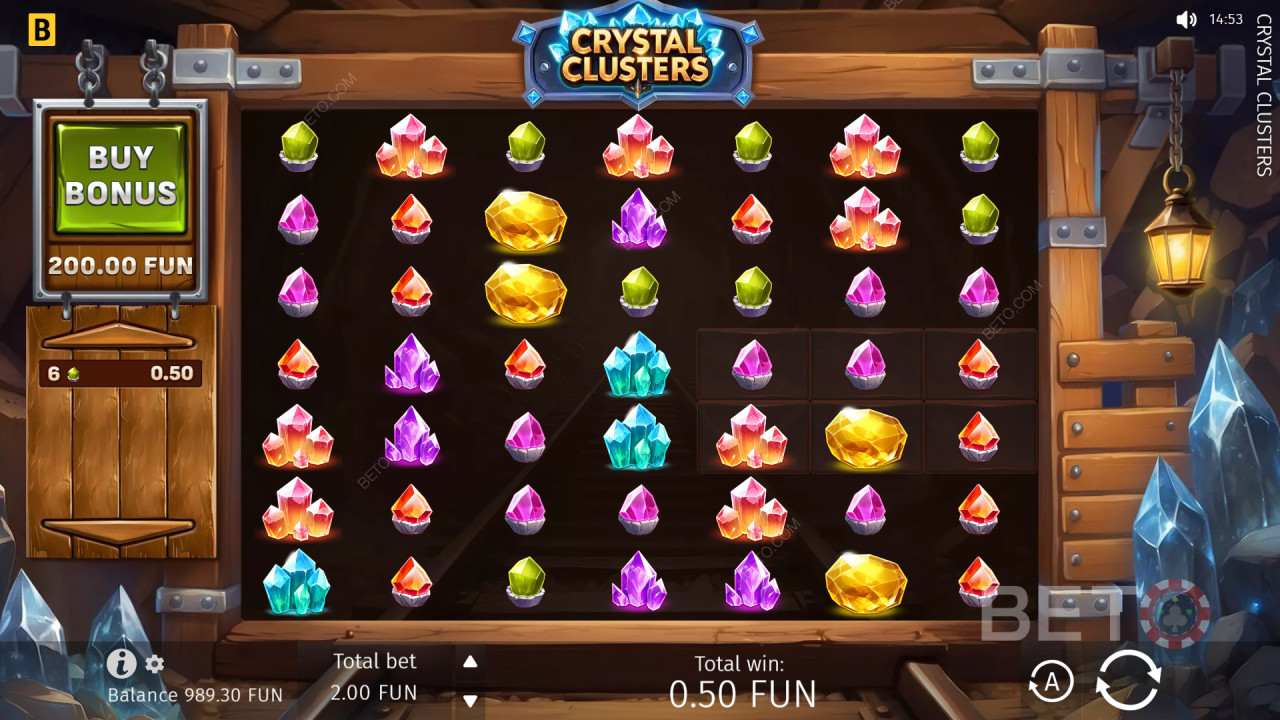 BGaming’in Crystal Clusters Oyunundaki Bonus Özellikleri Açıklaması