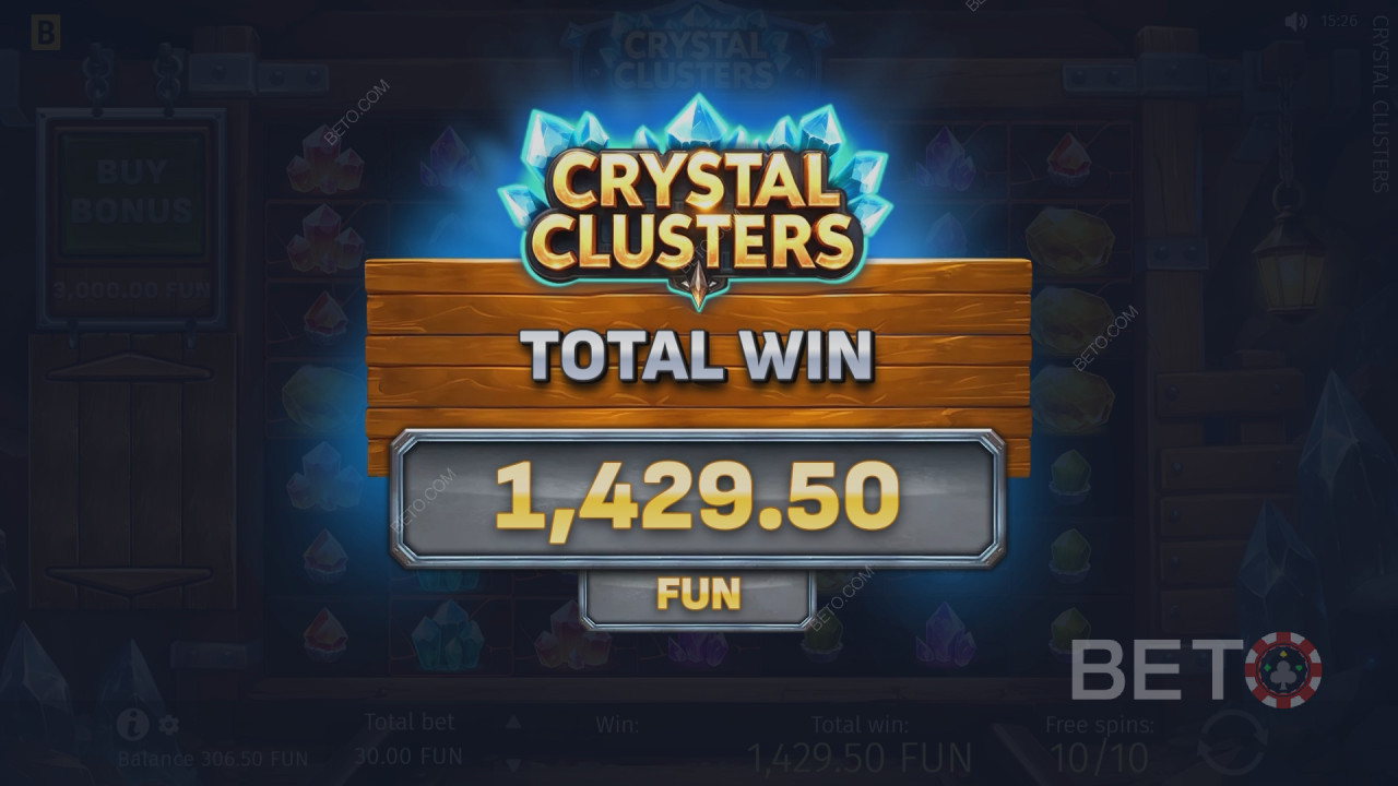 Crystal Clusters Online Slot Oyununda Bahsinizin 5.000 Katını Kazanın!