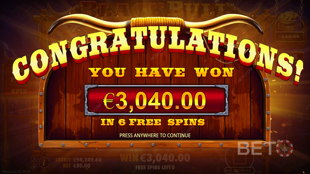 Black Bull Çevrimiçi Slotunda bahis tutarınızın 4.500 katını kazanın!