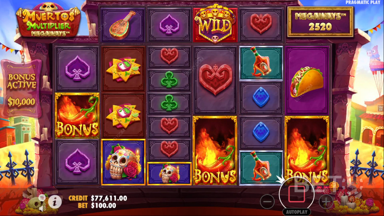 3 veya daha fazla bonus sembolü Free Spins bonusunu tetikler