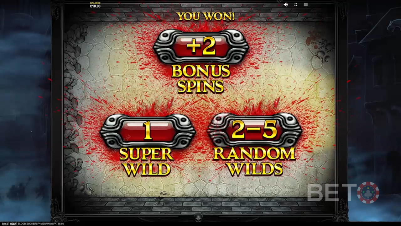 Blood Suckers Megaways Slot Makinesinde bahsinizin 20,521 katını kazanın!